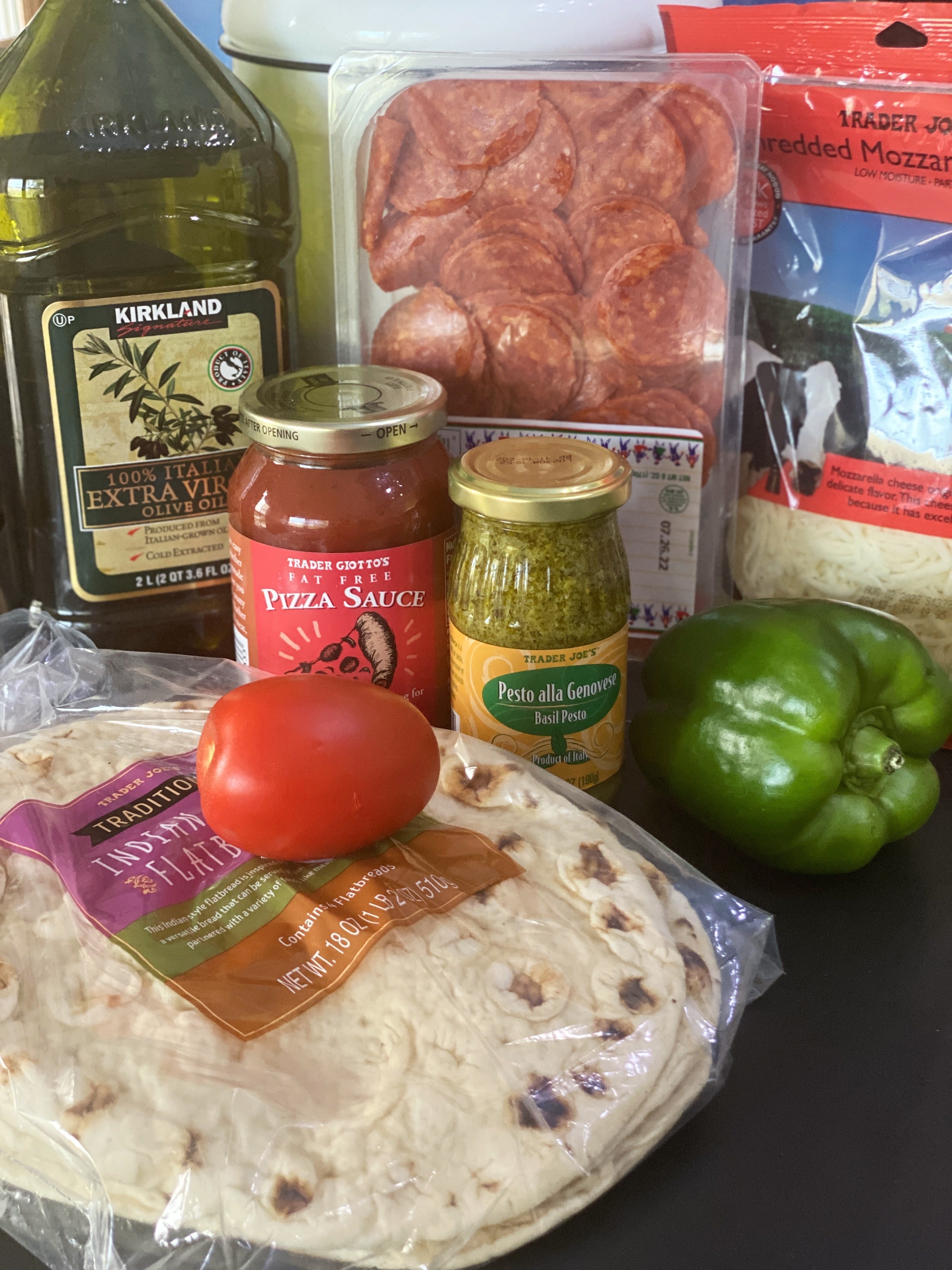 Easy... Indian Flat Bread Pizza WS Mercantile