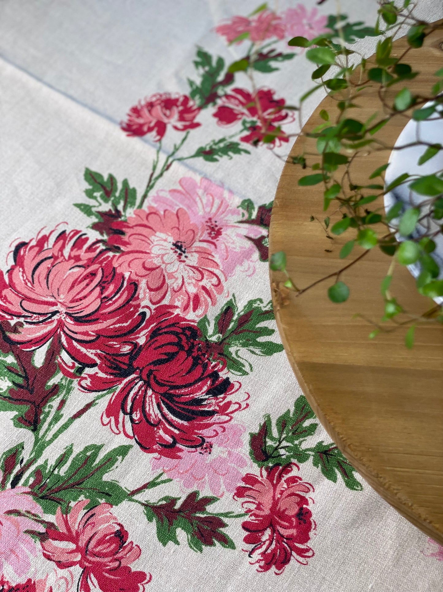 Vintage Floral Table Cloth