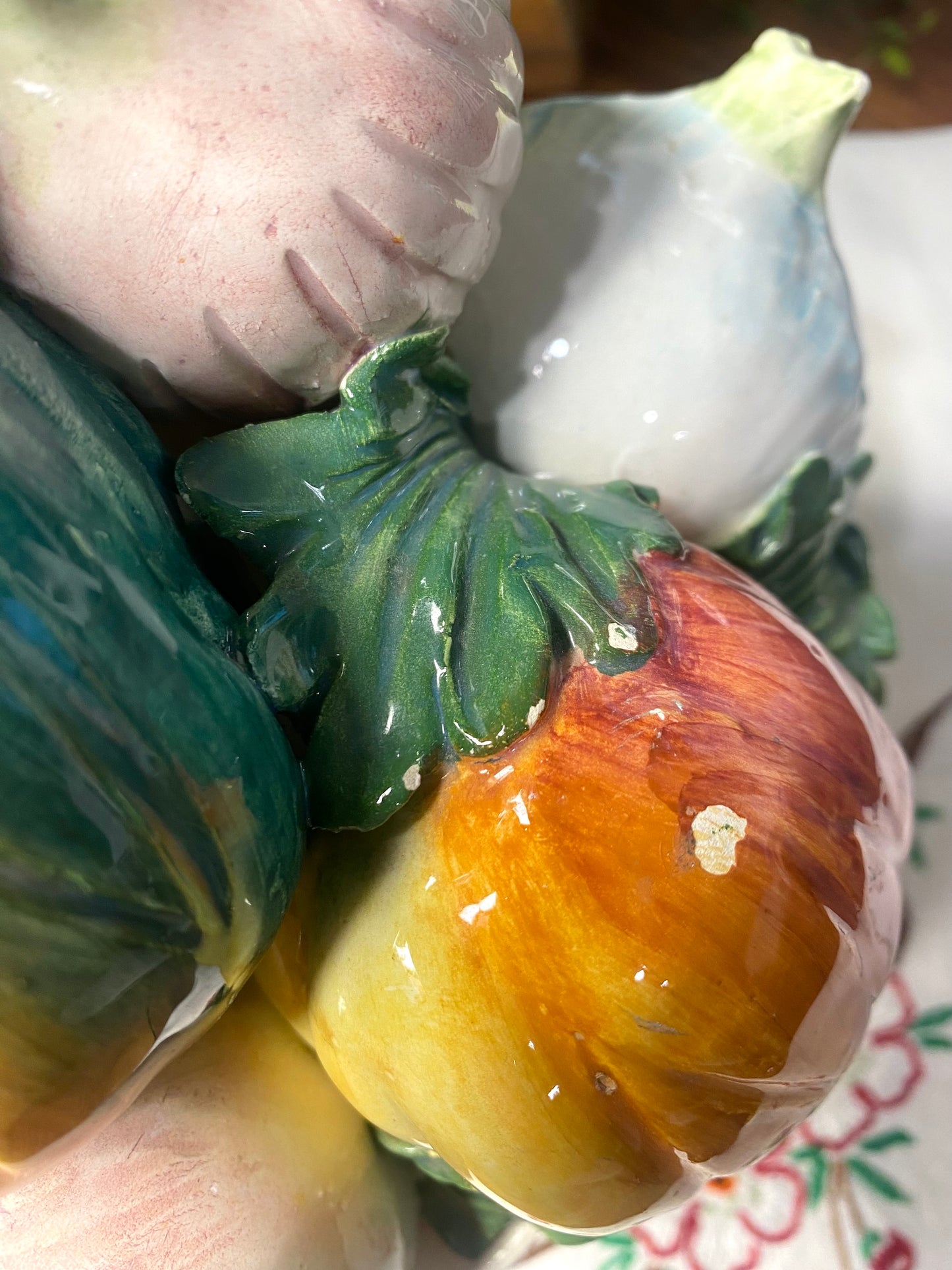 Vintage Vegetable Ceramic Tower