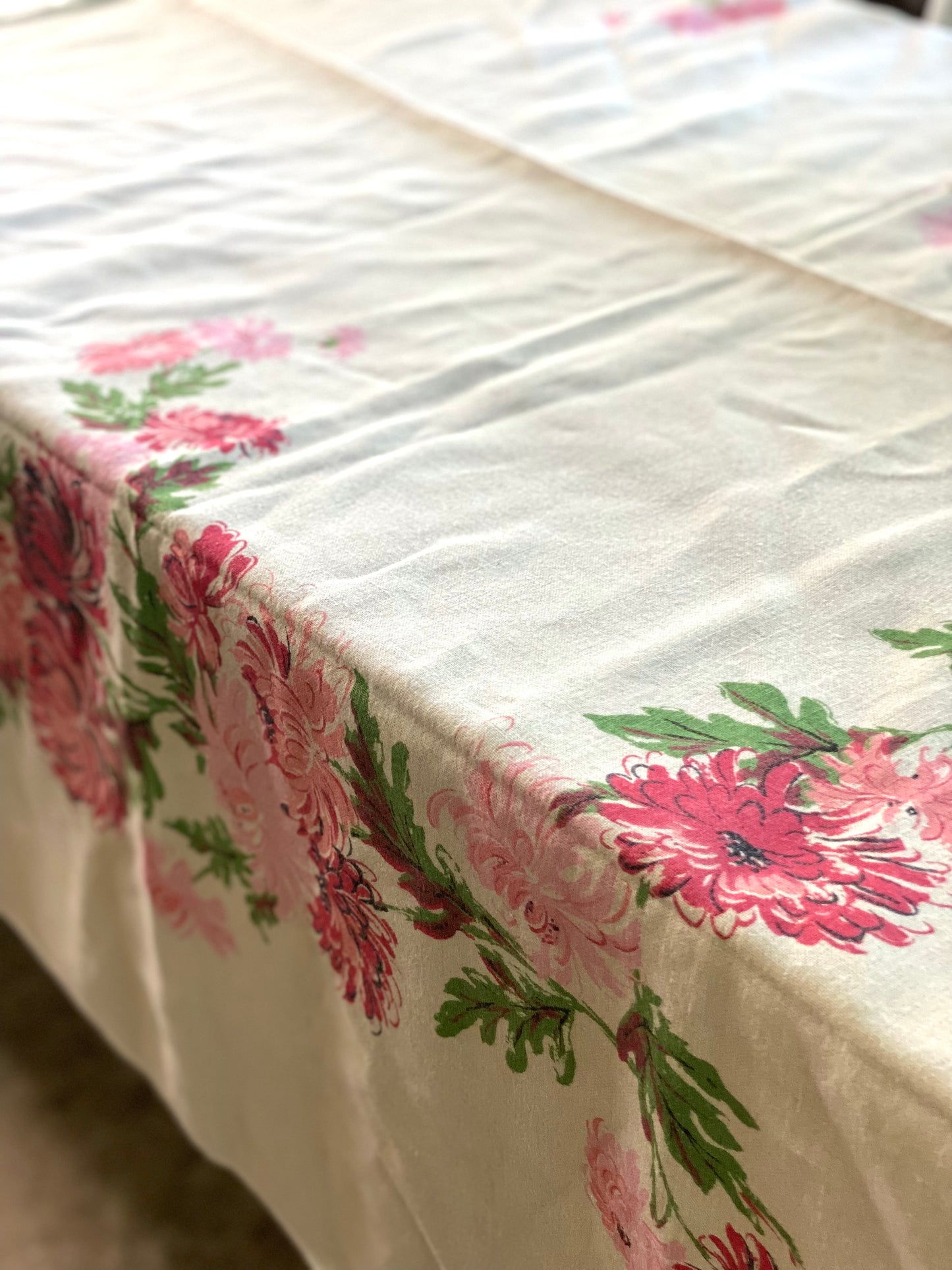 Vintage Floral Table Cloth