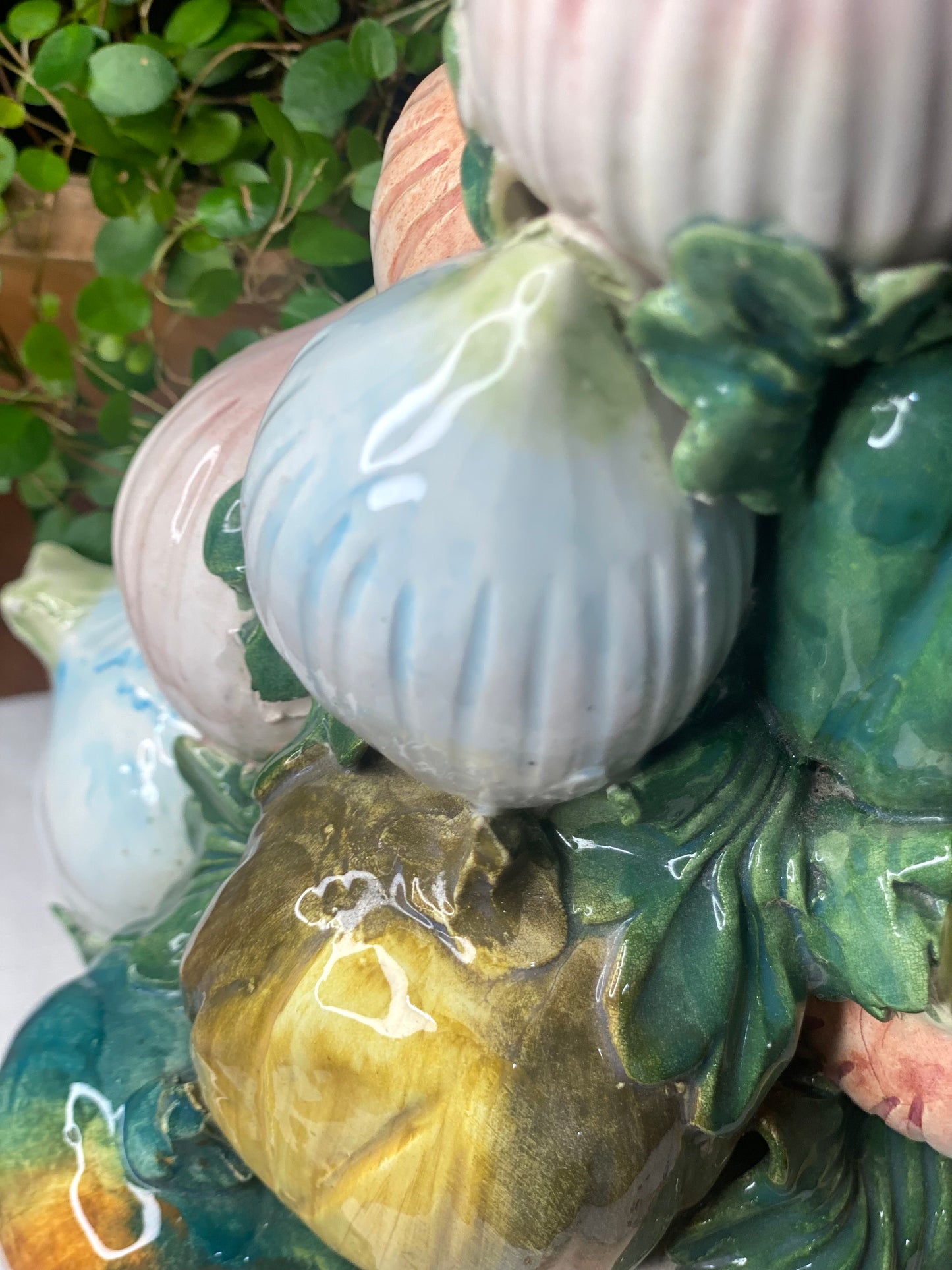Vintage Vegetable Ceramic Tower