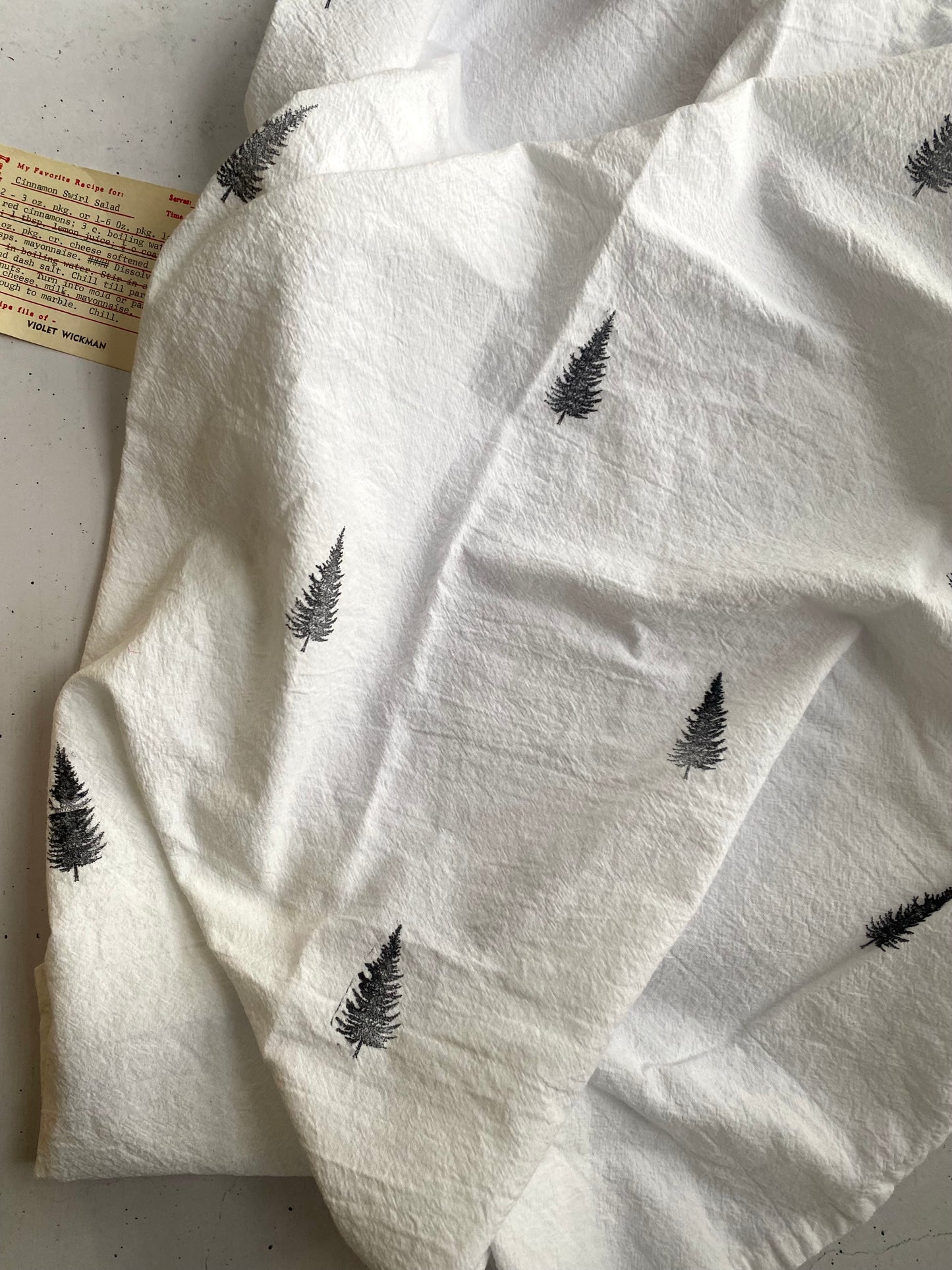 Hand Stamped Tee Towel Set