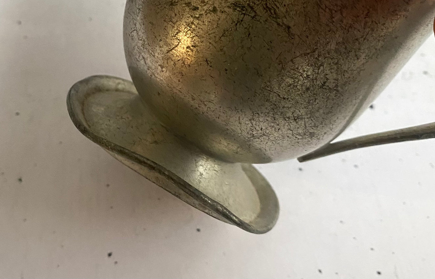 Vintage Pewter Creamer and Sugar