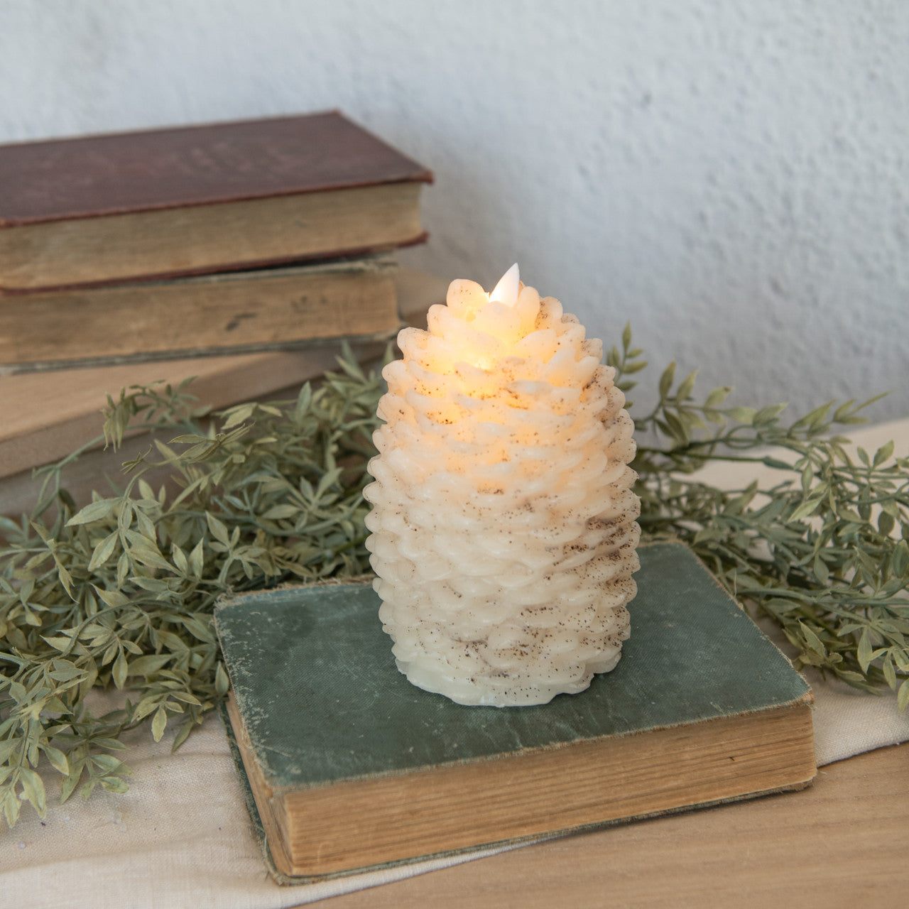 Pinecone Flameless Candle