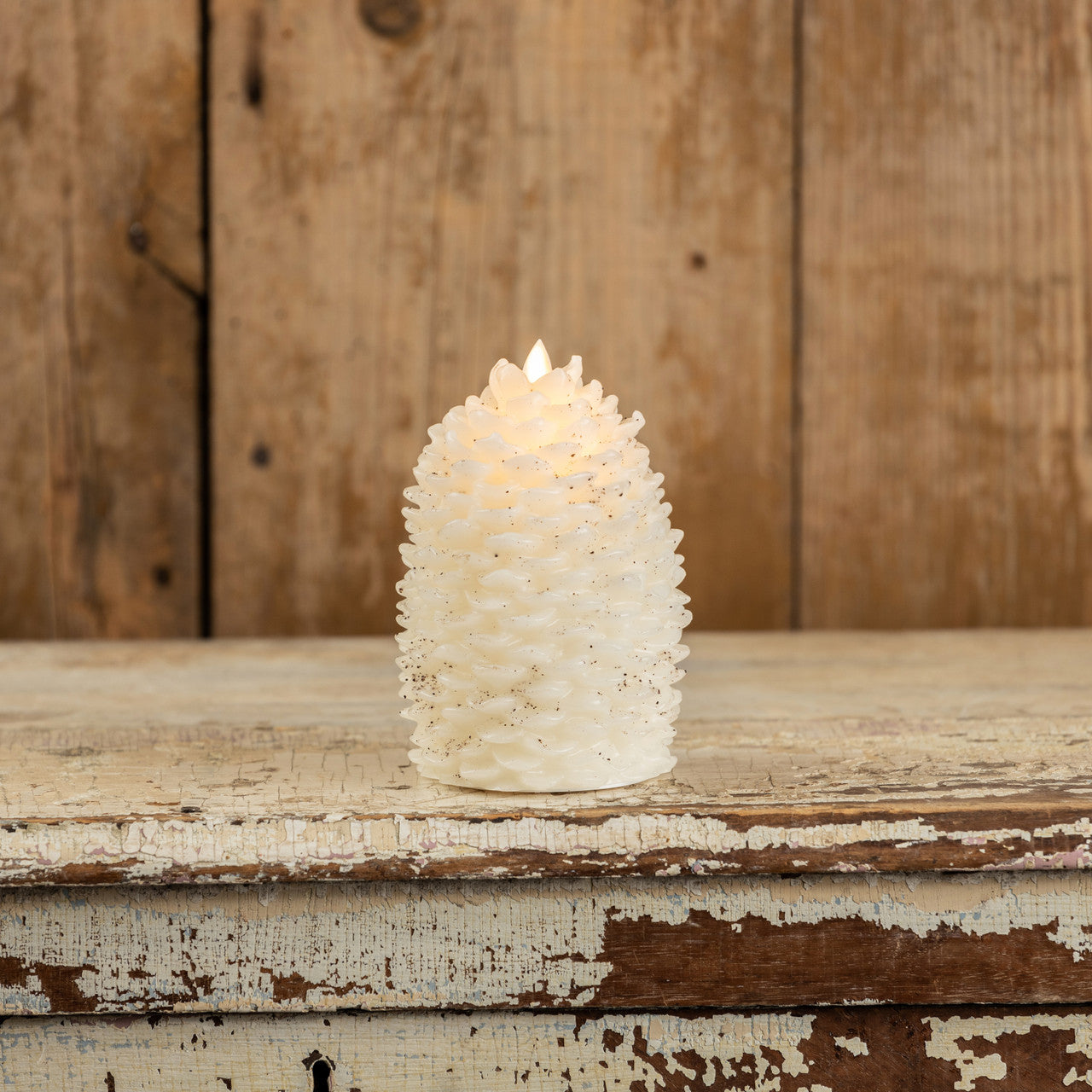 Pinecone Flameless Candle