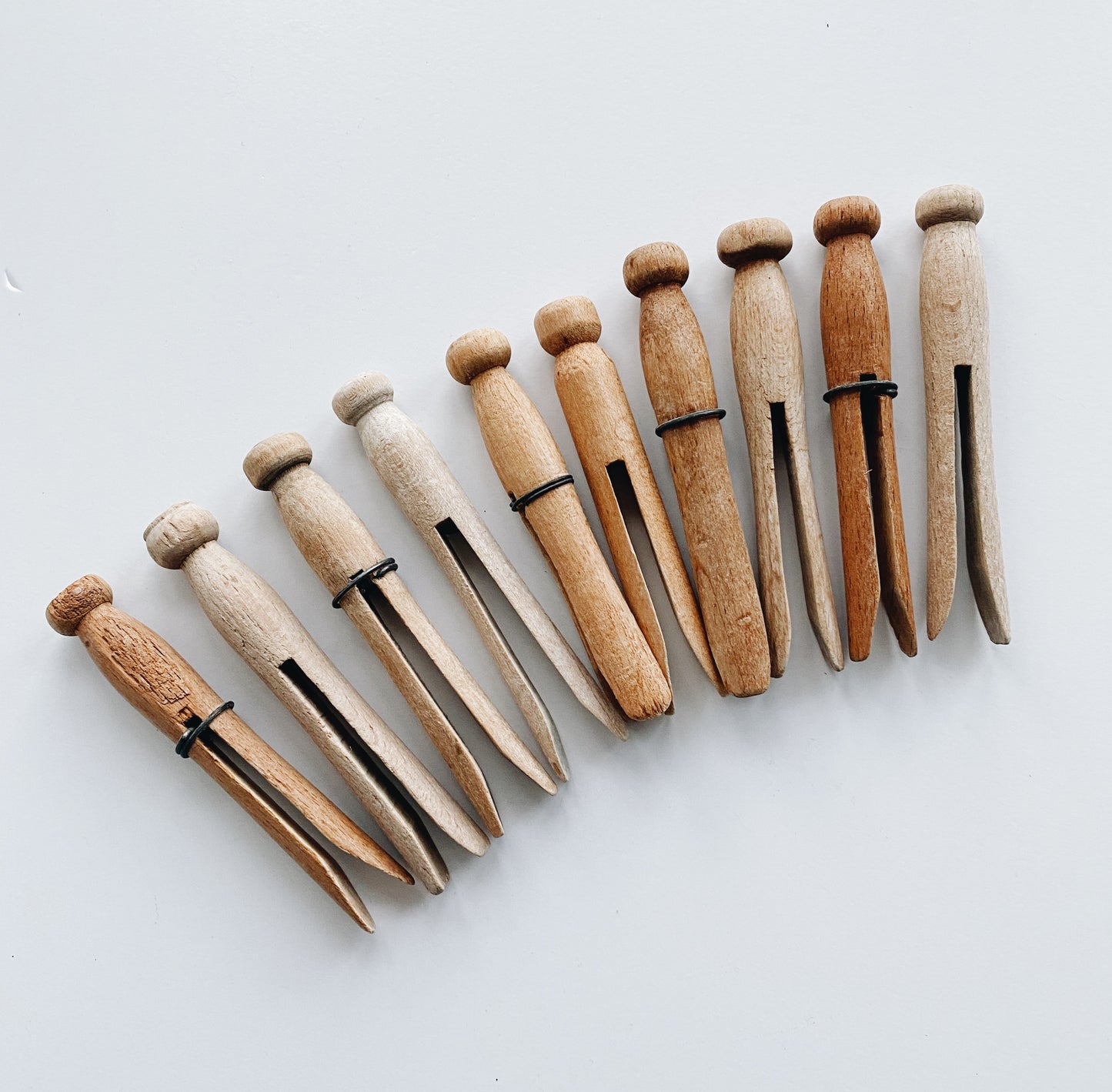 Vintage Clothespins set of 12