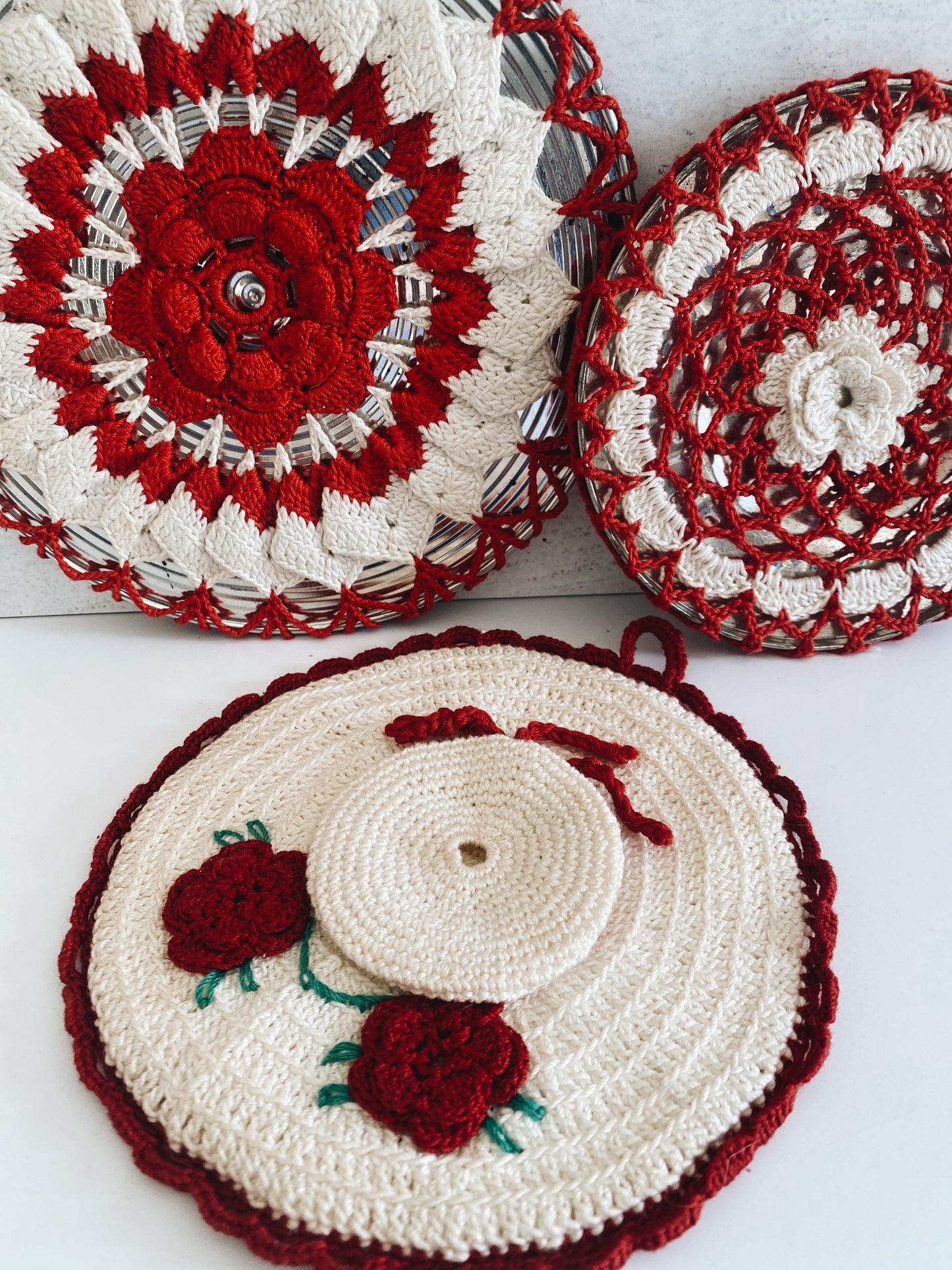 Handmade Vintage Crochet Potholders