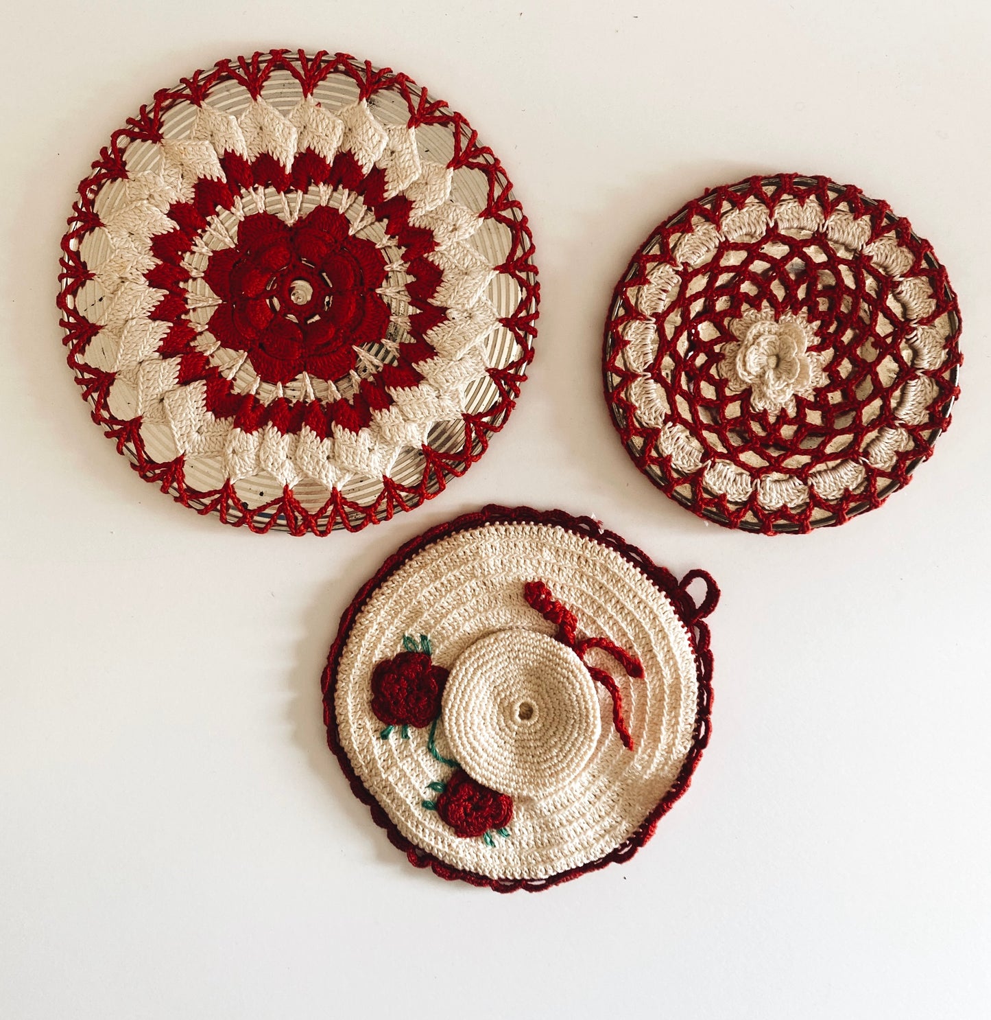 Handmade Vintage Crochet Potholders