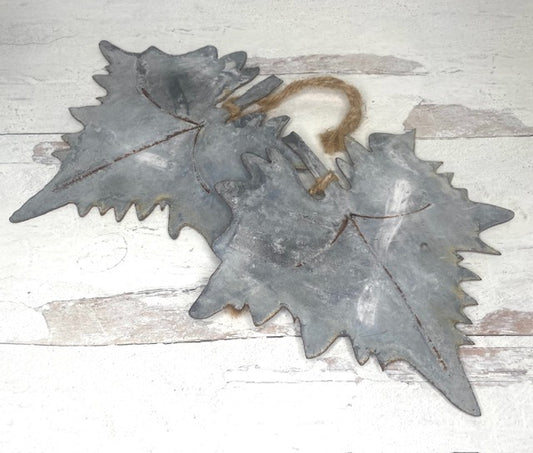 Metal Hanging Leaves