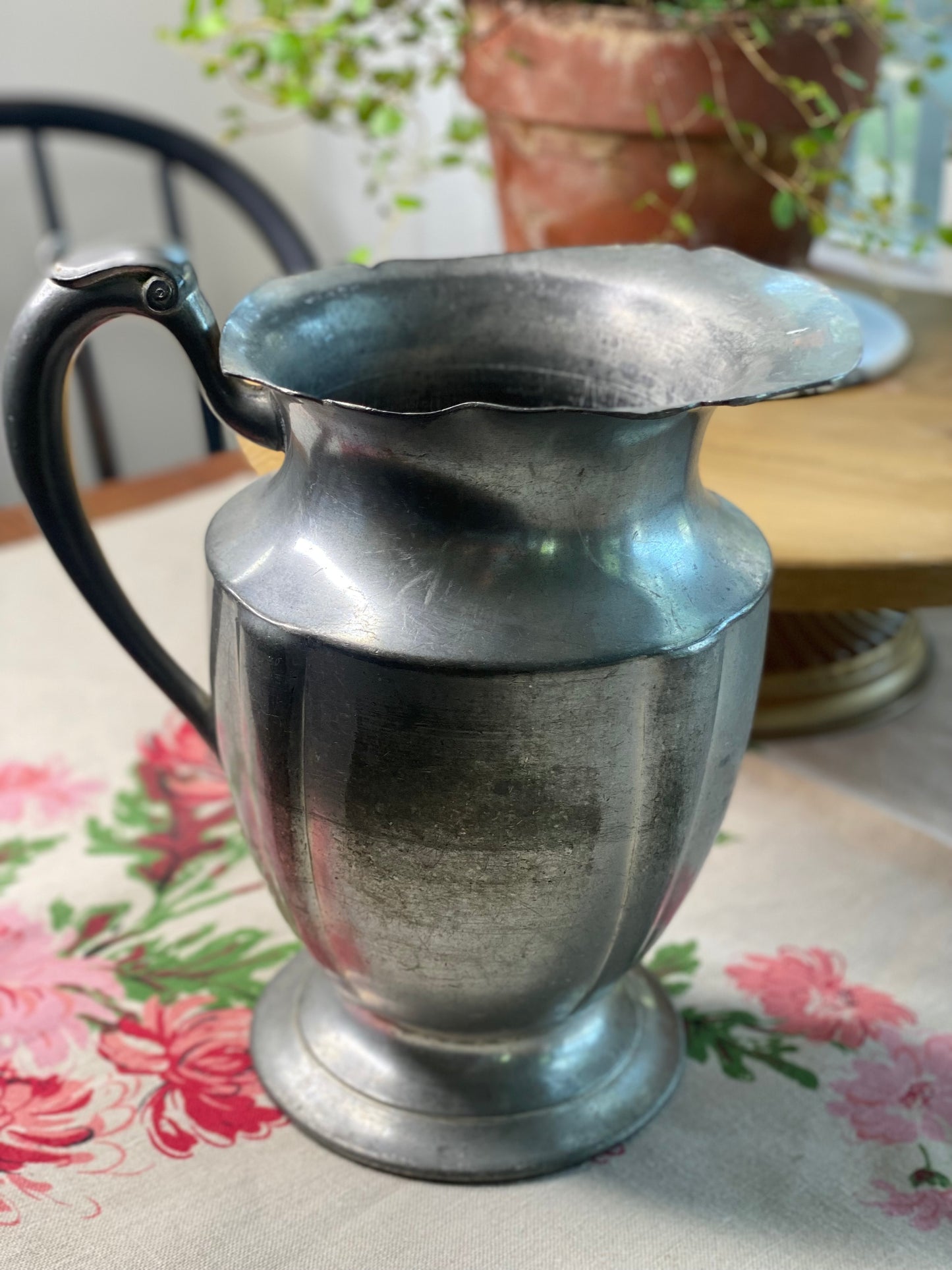 Vintage Pewter Pitcher