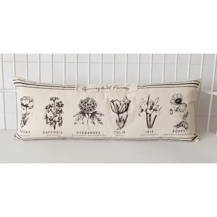 Botanical Floral Lumbar Pillow