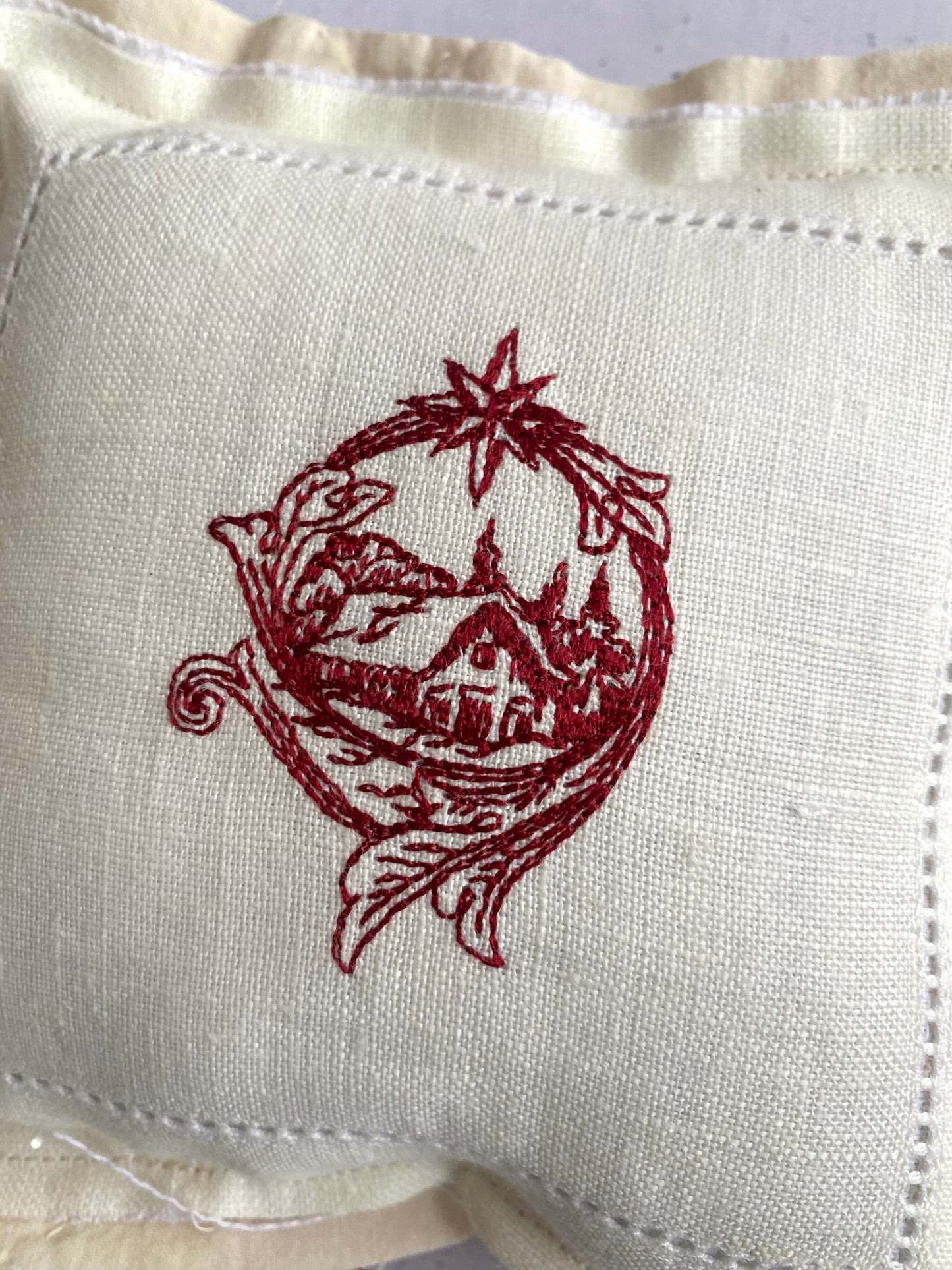 Mini Vintage Quilt & Embroidered Mini Pillows