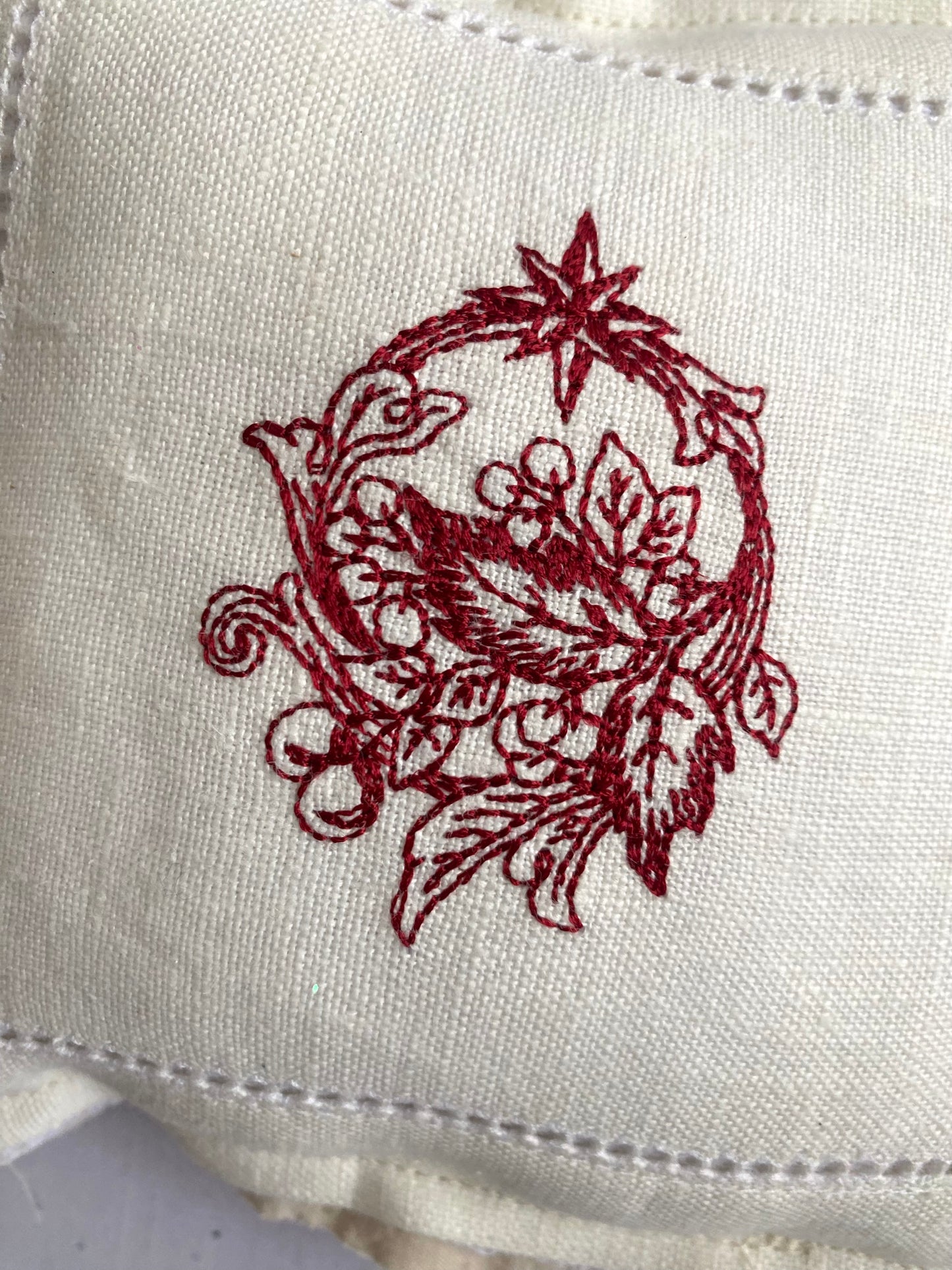 Mini Vintage Quilt & Embroidered Mini Pillows