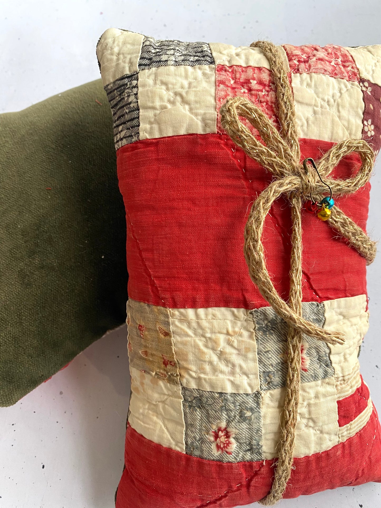 Mini Vintage Quilt Pillows - set of 2