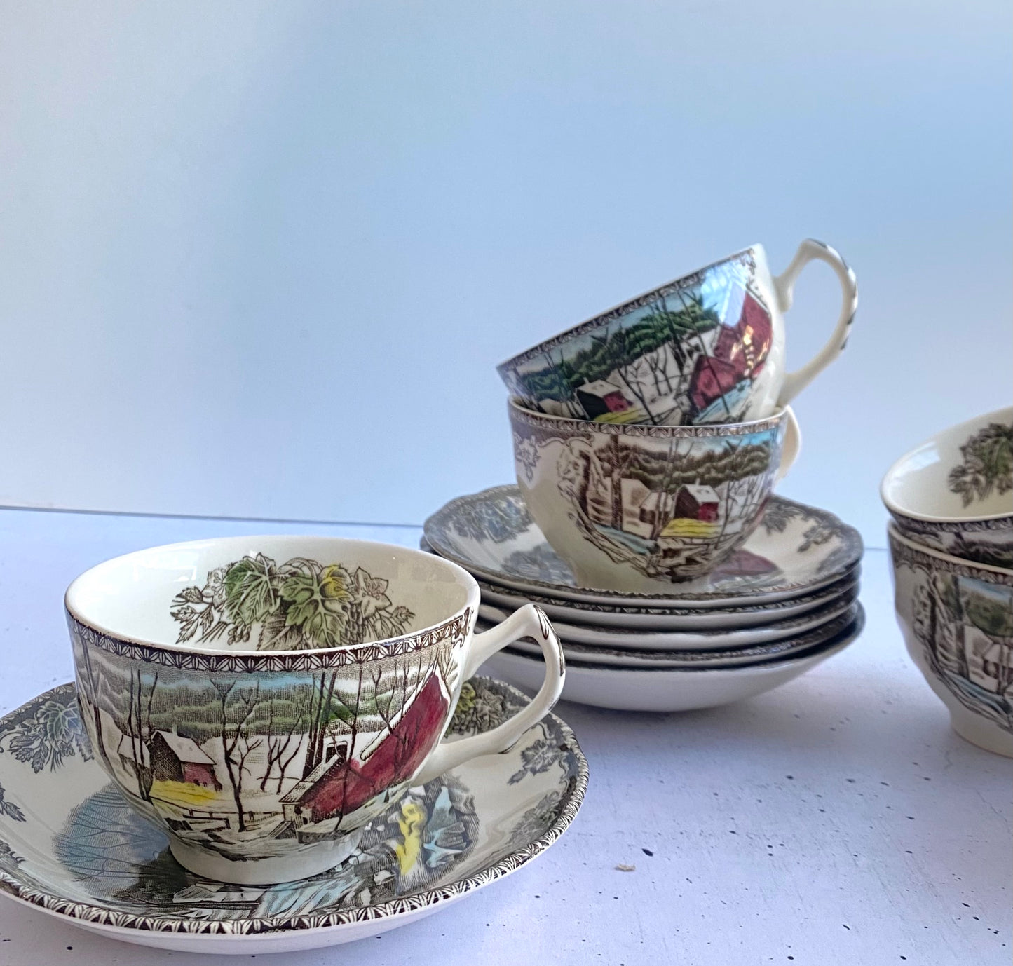 Johnson Bros England Cup and Saucer - Set of 6
