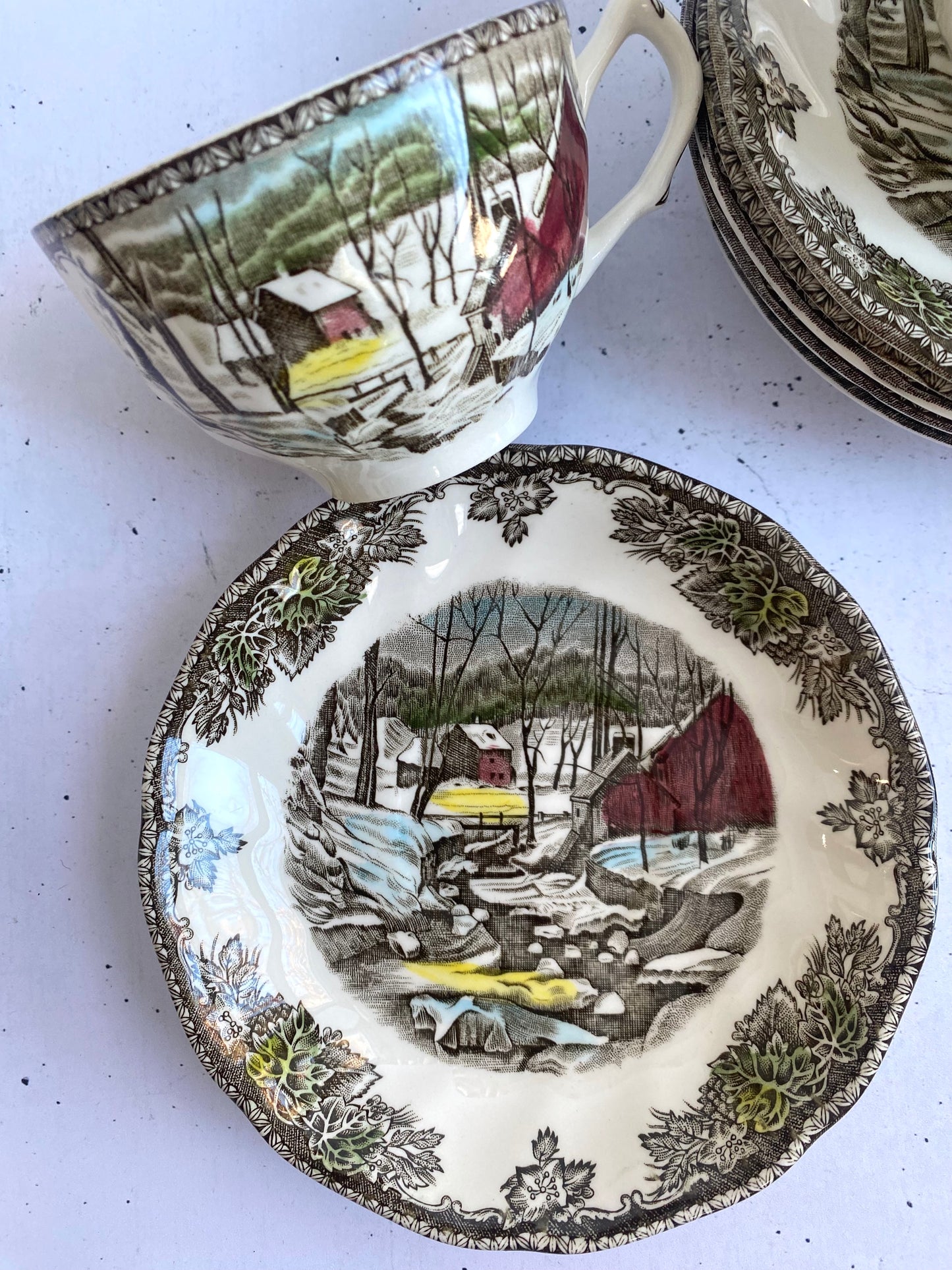 Johnson Bros England Cup and Saucer - Set of 6