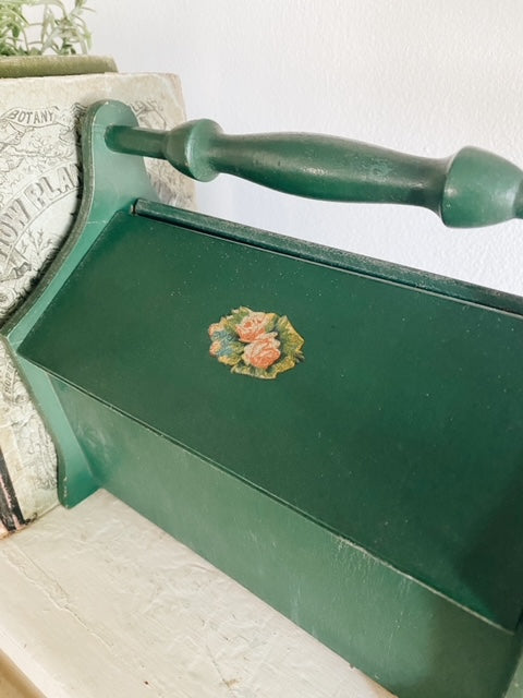 Vintage Green Sewing Box