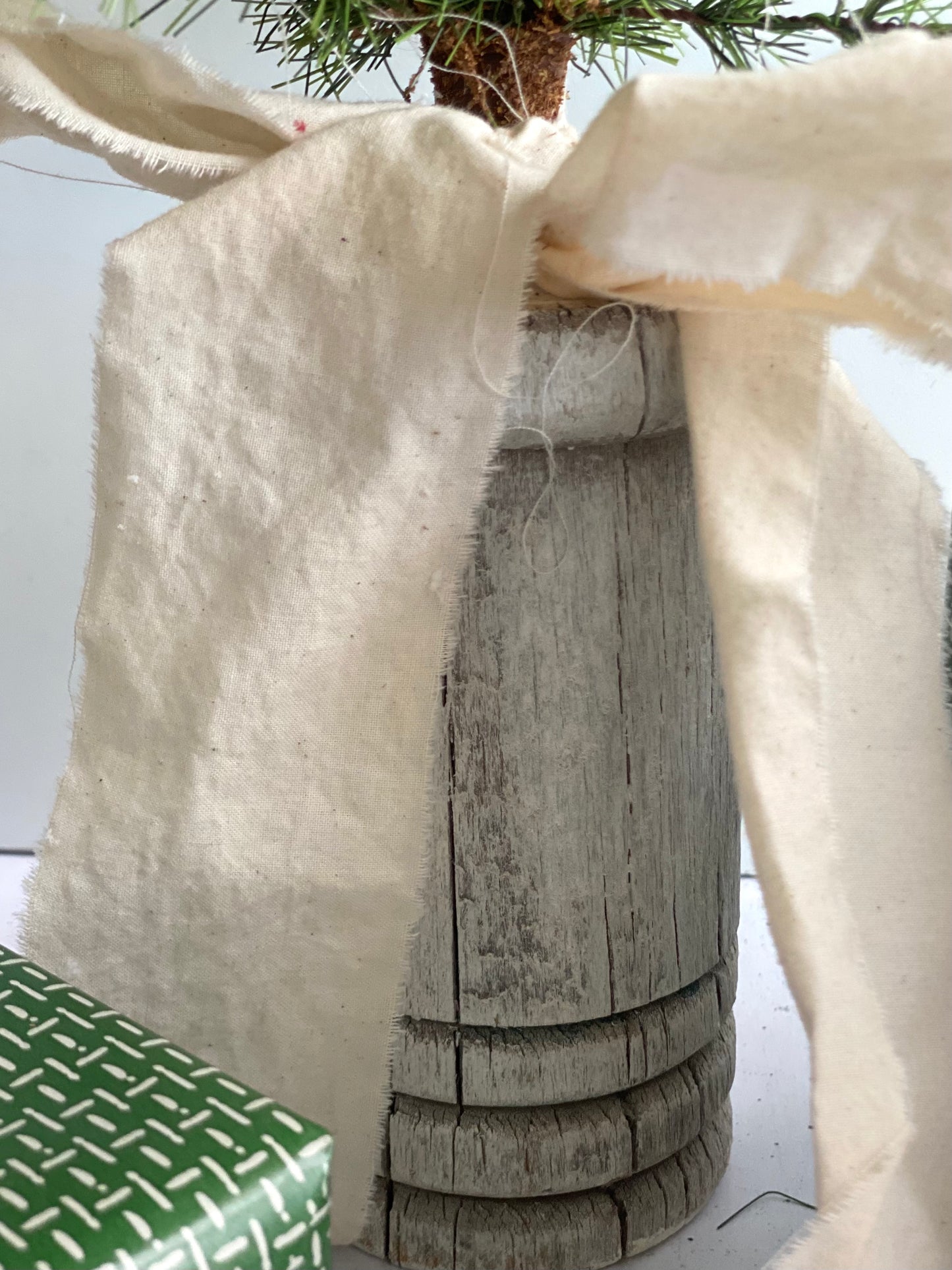 Faux Pine Tree in Vintage Posts